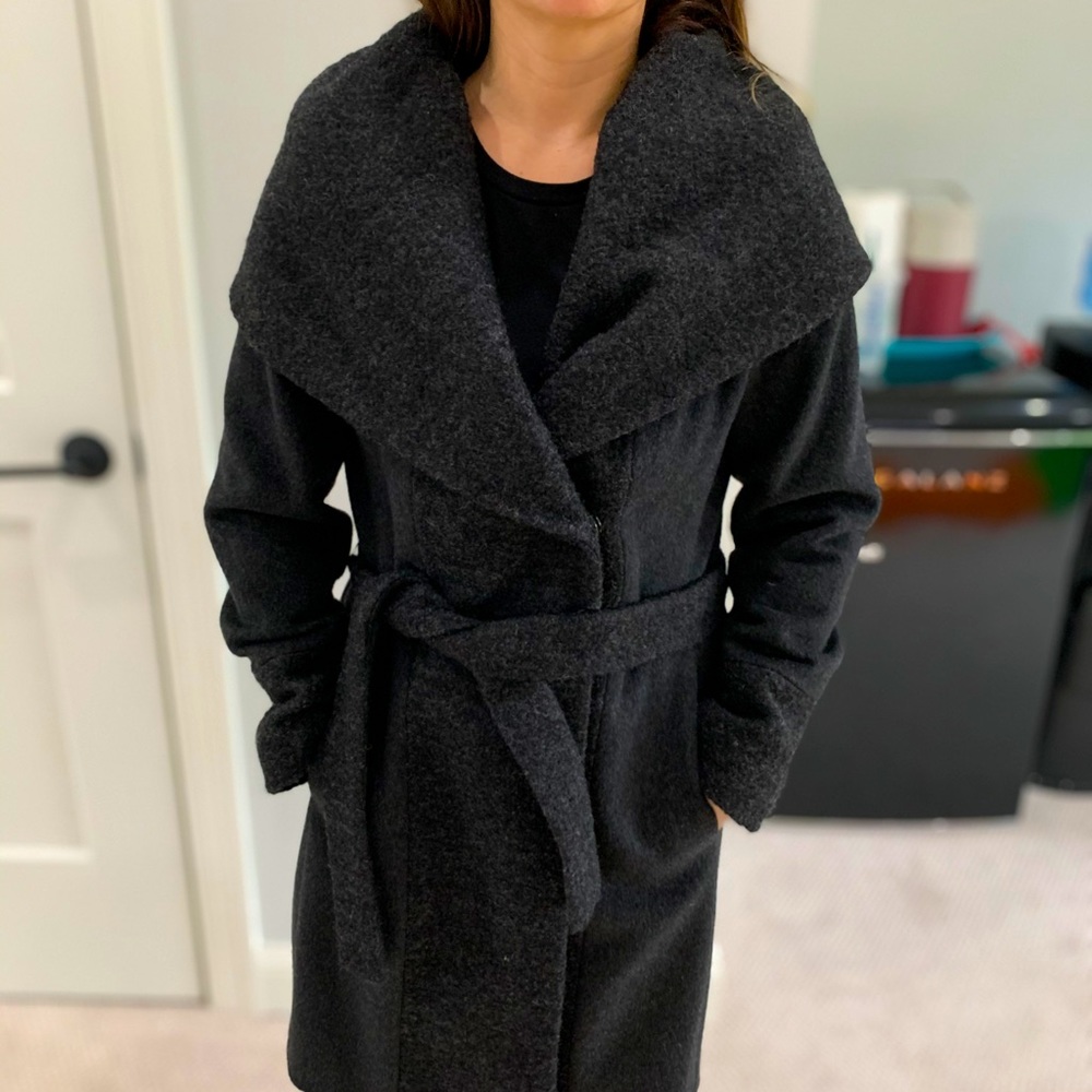 Calvin Klein Waterfall Collar Coat